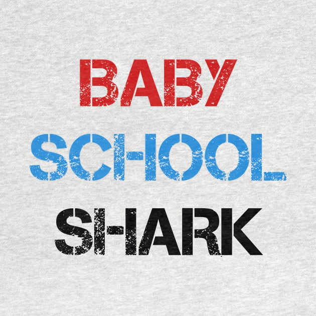 Baby school shark Back to school first day of school gift by Azadinstore